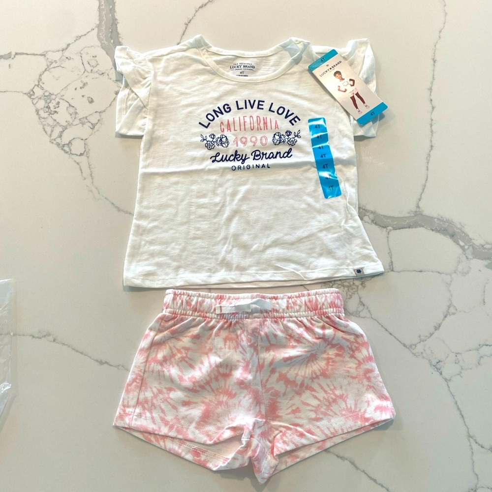 Lucky Brand Girls Short Set NWT